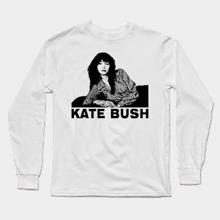 Kate Bush 80s 90s Vintage // Pencil Sketch Long Sleeve T-Shirt